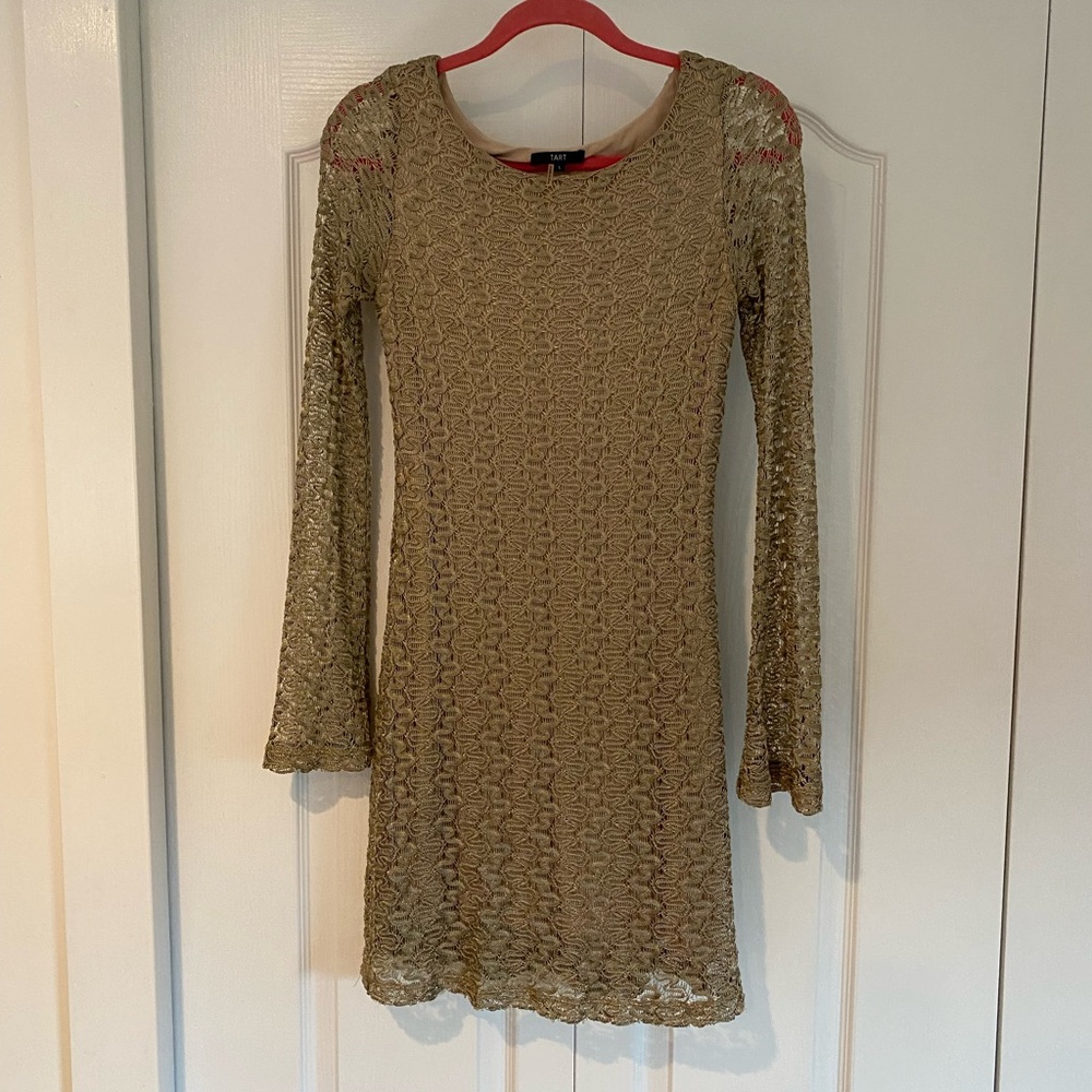 Tart, Gold Dress, Size S